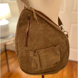 Free People Garbo Canvas Sling Bag